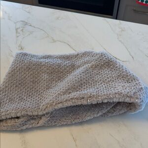 Cozy Gray Knit Scarf